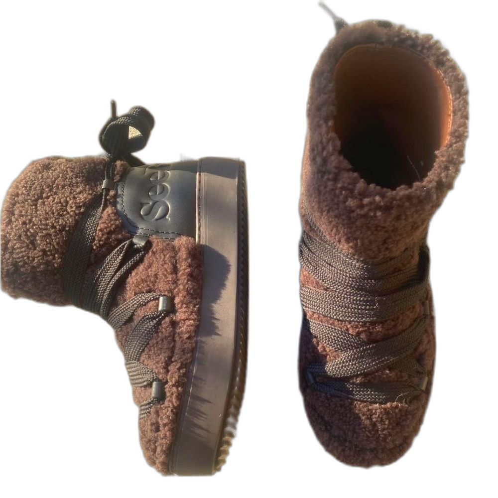 SEE BY CHLOE Brown Charlee Ankle Boots - Picture 5 of 15